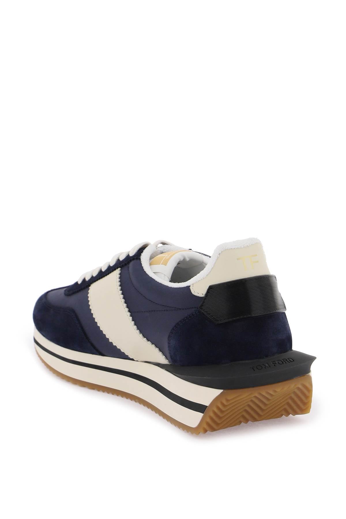 Tom ford techno canvas and suede 'james' sneakers