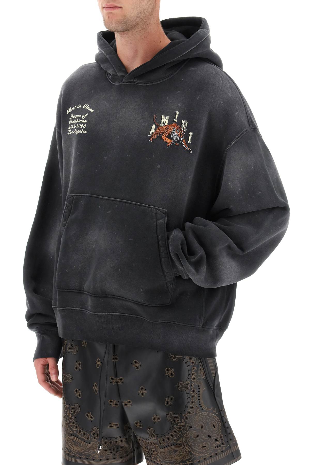 Amiri hoodie with vintage tiger print