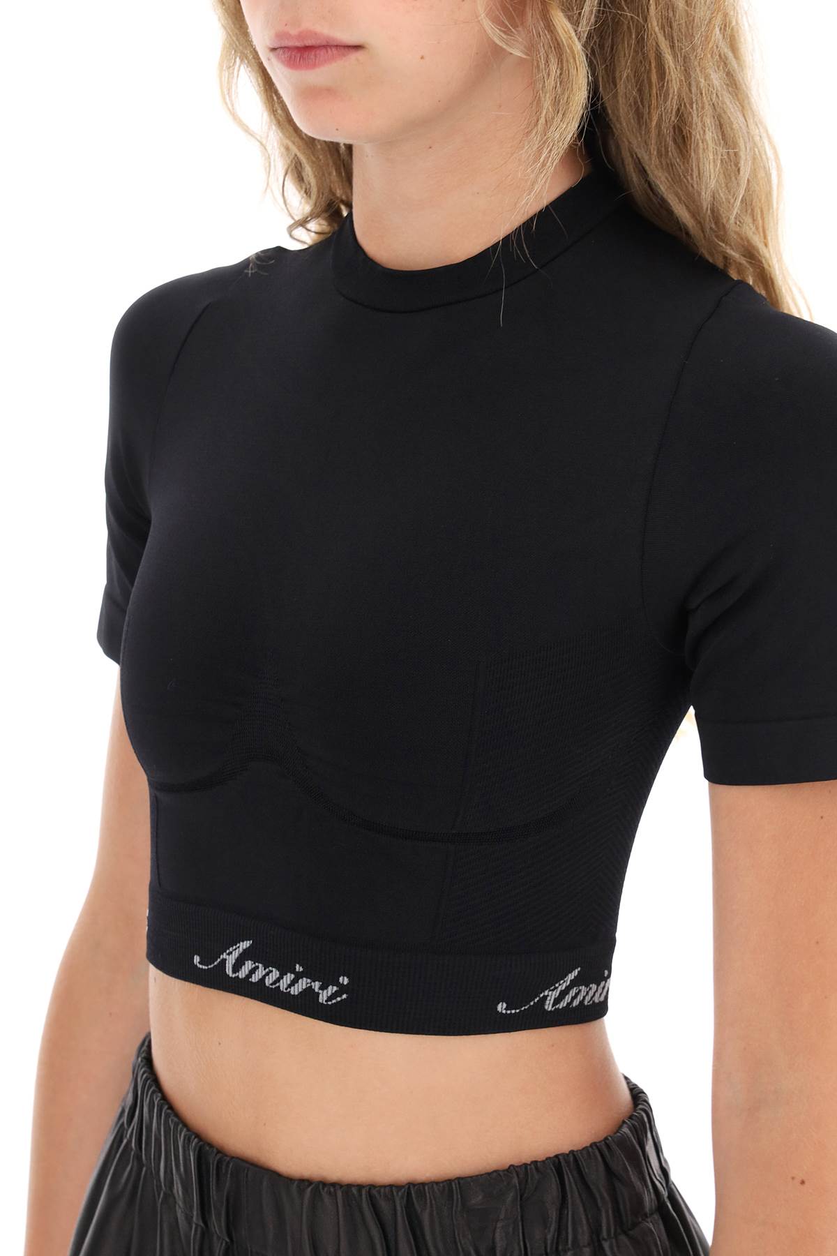 Amiri technical seamless cropped top