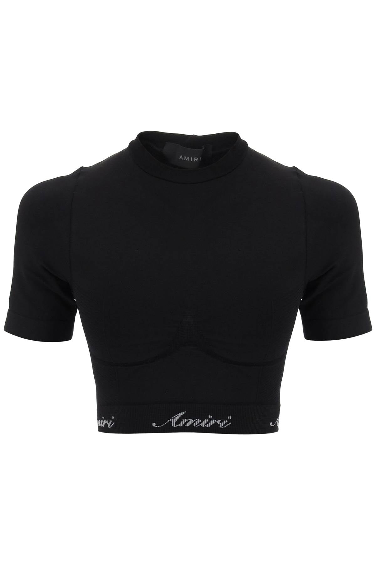 Amiri technical seamless cropped top