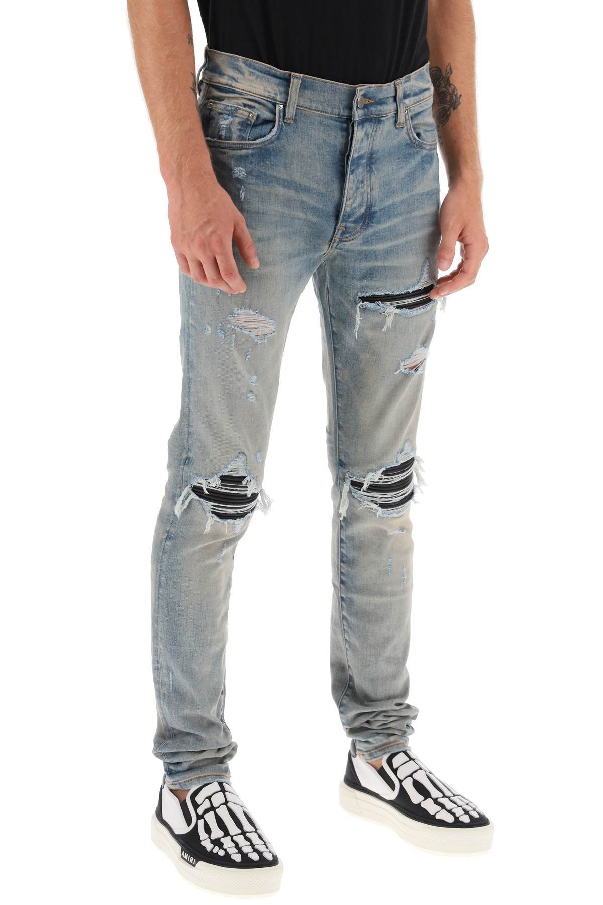 Amiri 'mx1' ripped skinny jeans