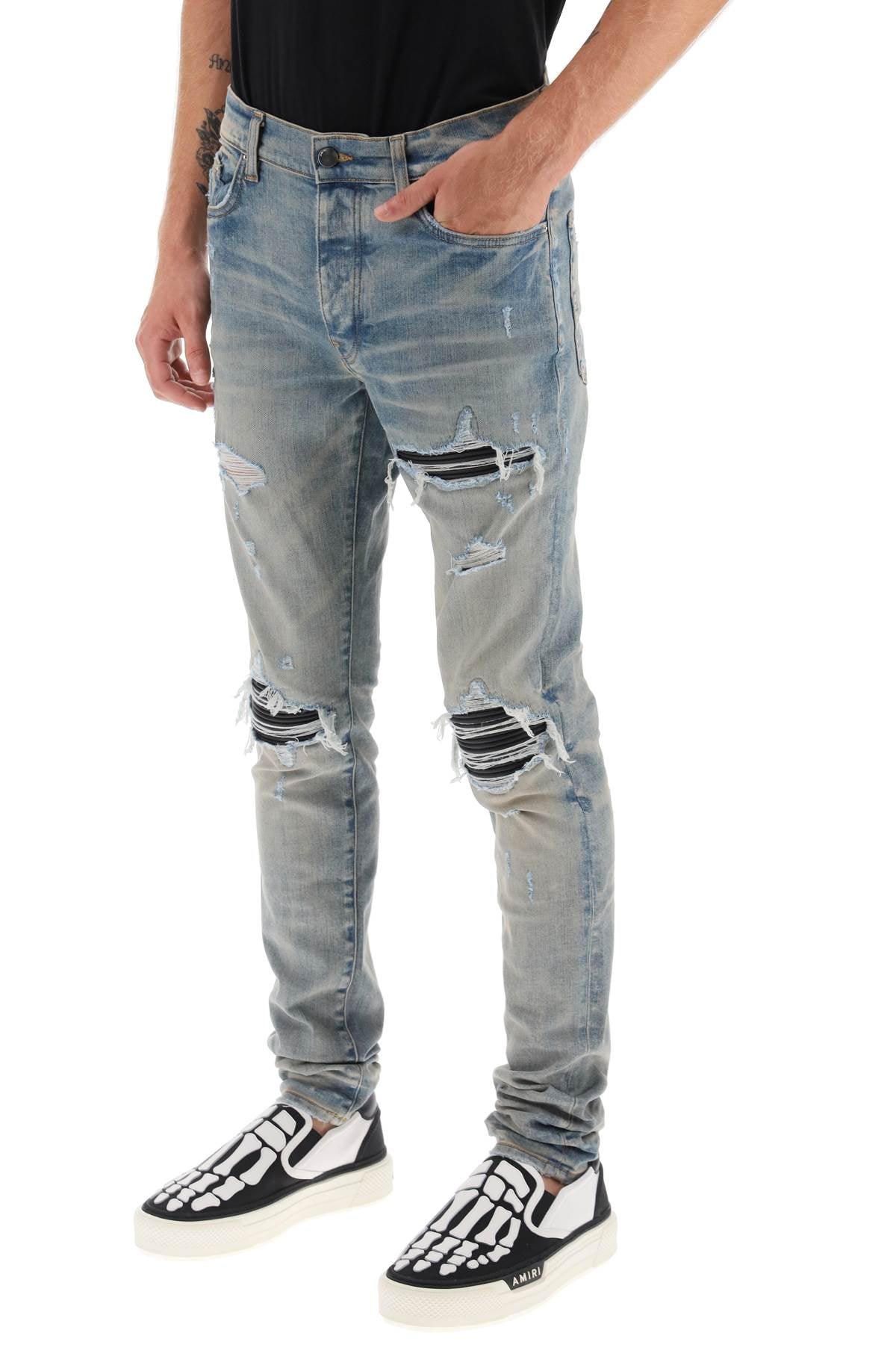 Amiri 'mx1' ripped skinny jeans