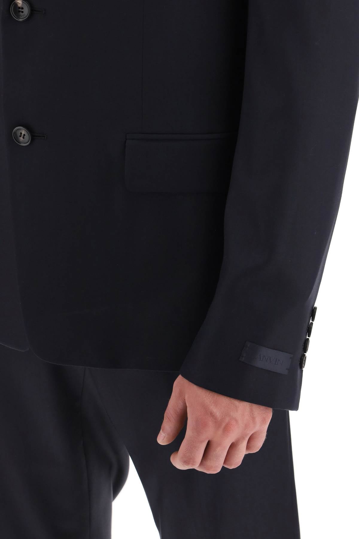 Lanvin single-breasted jacket in light wool