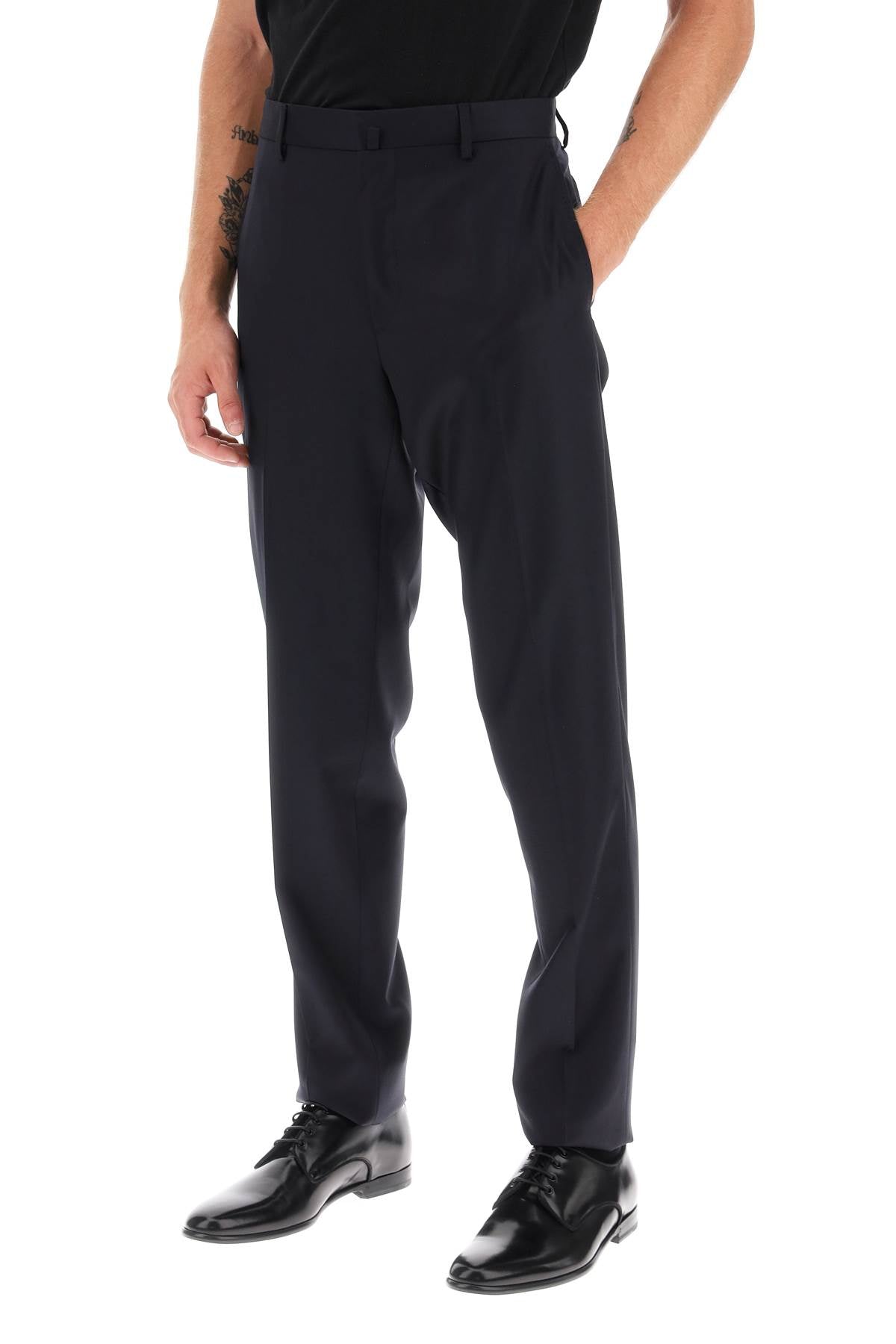 Lanvin cigarette pants in light wool