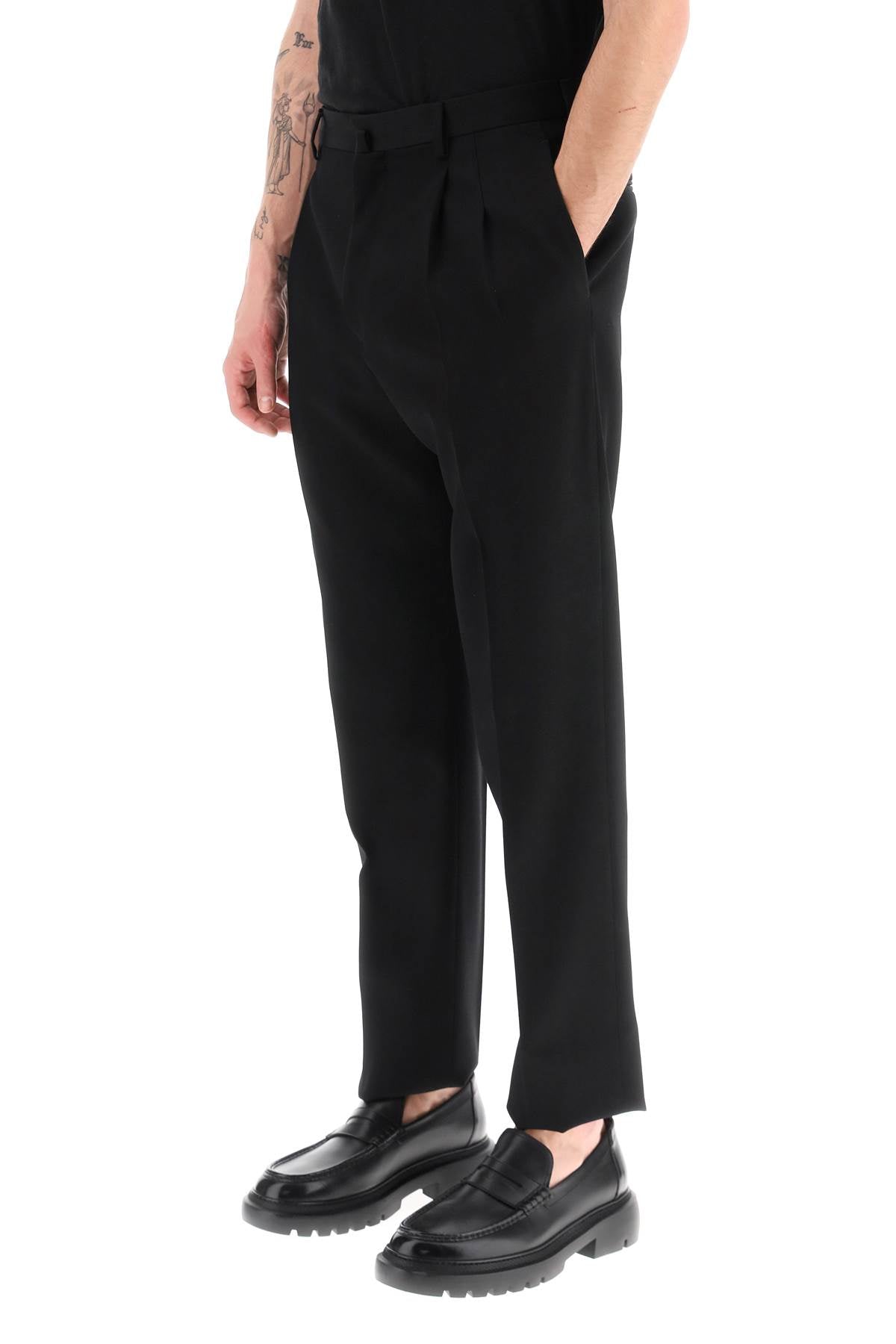 Lanvin wool cigarette trousers