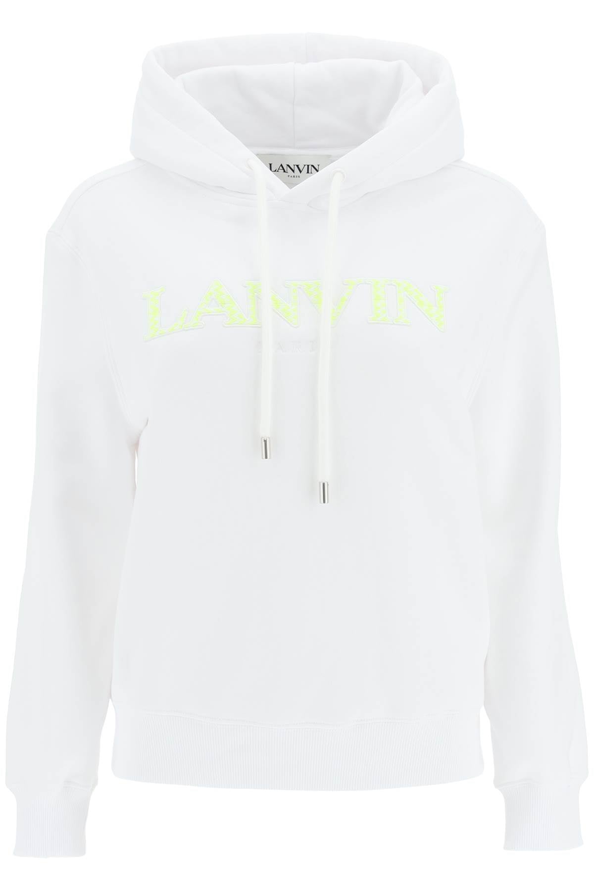 Lanvin curb logo hooded sweatshirt