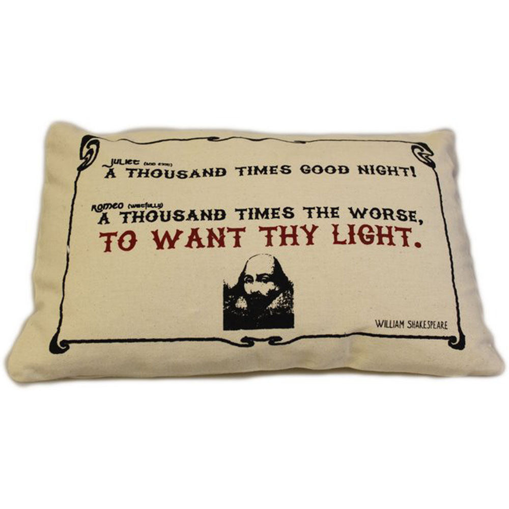 CUSCINI LETTERARI - Copricuscino in Juta lavata / Cotton pillow case  WANT THY LIGHT - Size 38x25cm