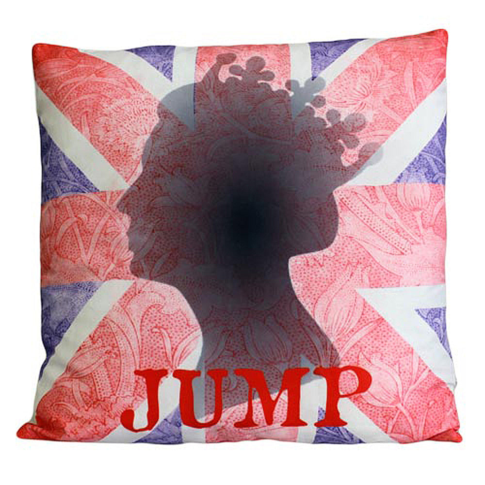 CUSCINI LETTERARI - Copricuscino in Juta lavata / Cotton pillow case  JUMP - Size 40x40cm