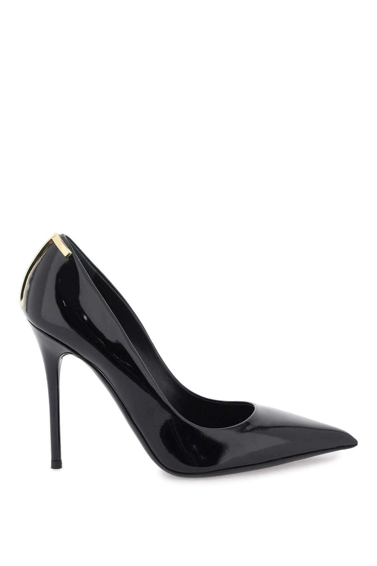 Tom ford 'iconic t' patent leather pumps