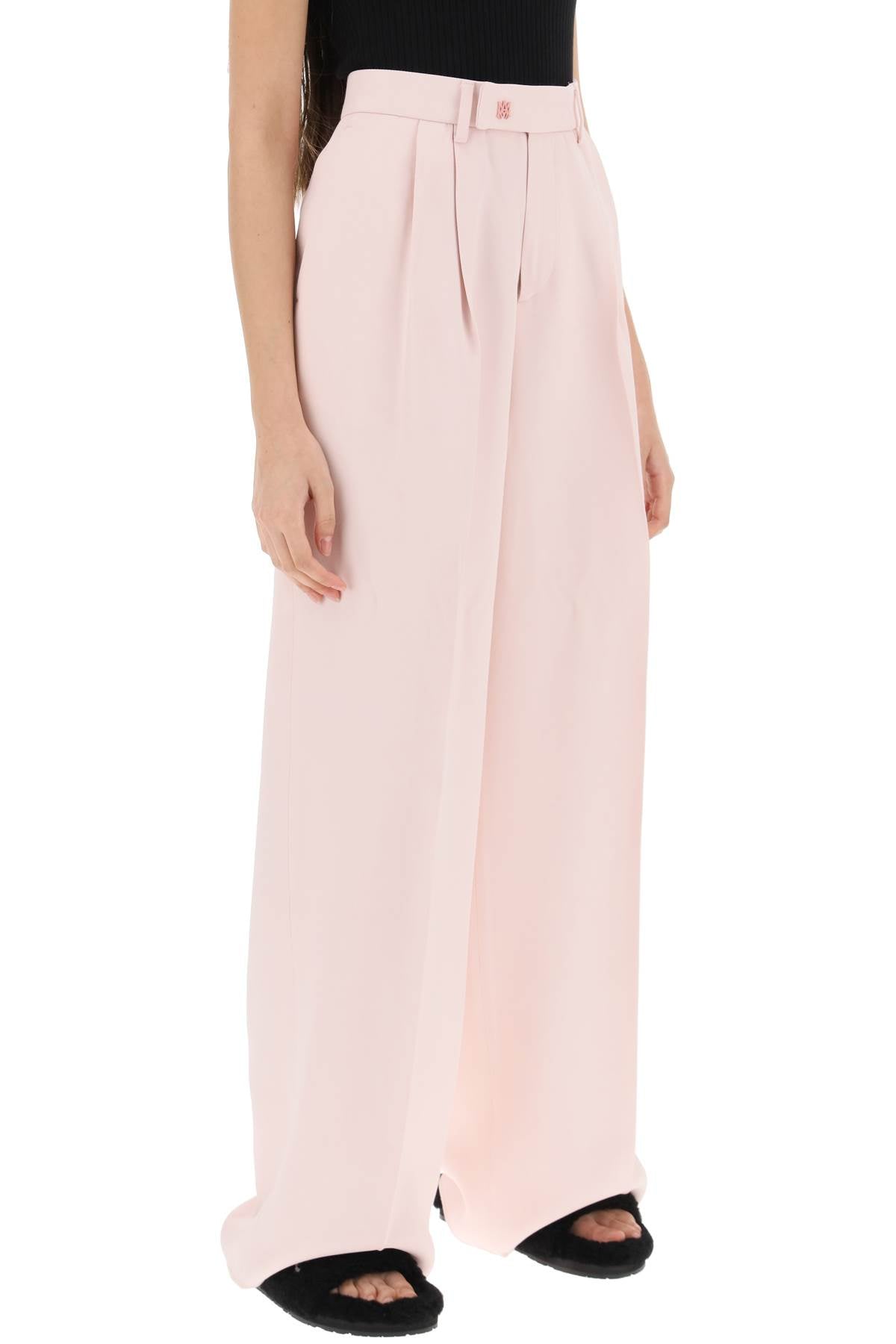 Amiri pants with wide leg and pleats