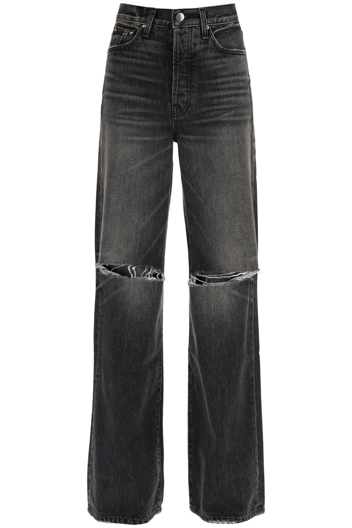 Amiri ripped jeans with wide leg