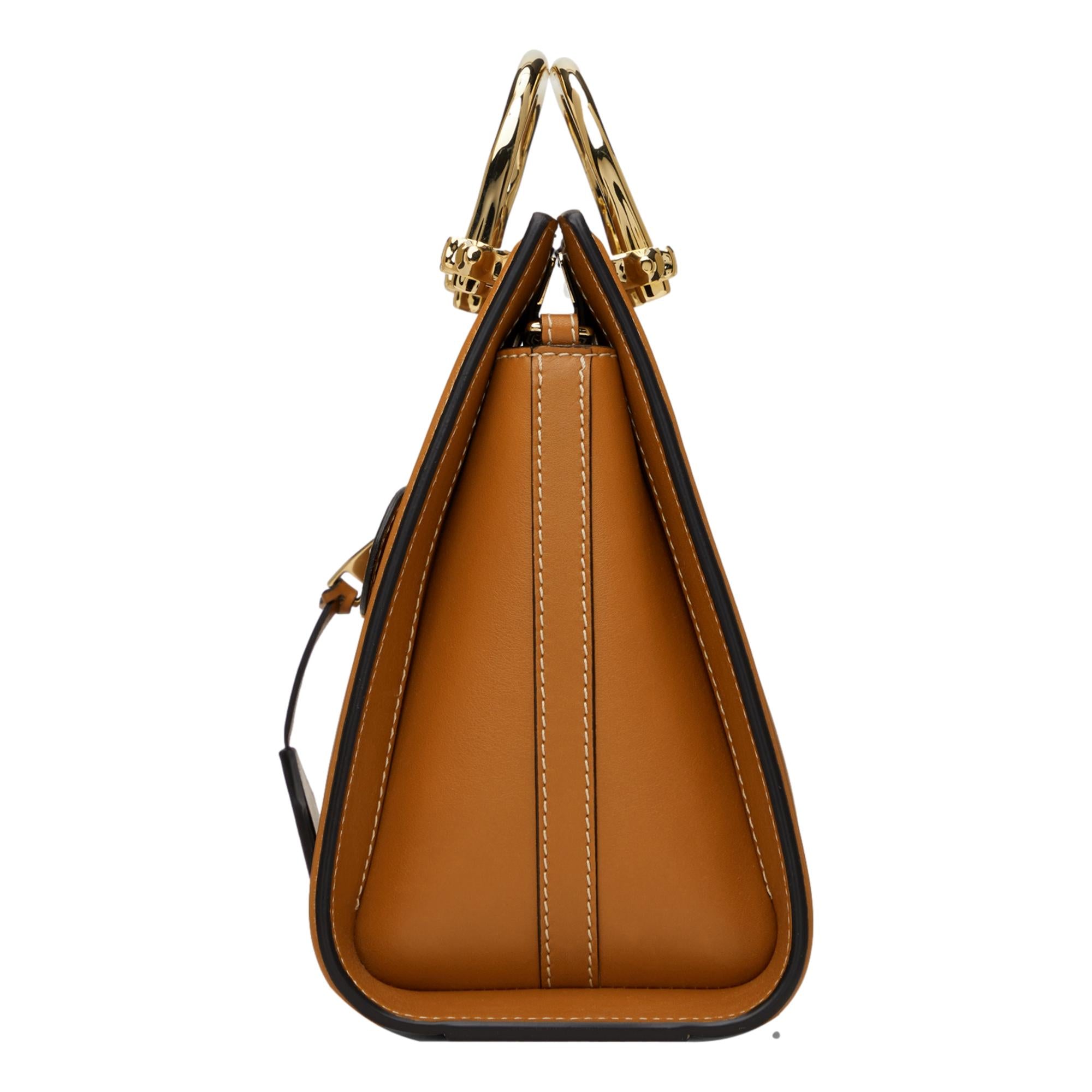 Alexander McQueen The Short Story Tan Calf Leather Satchel