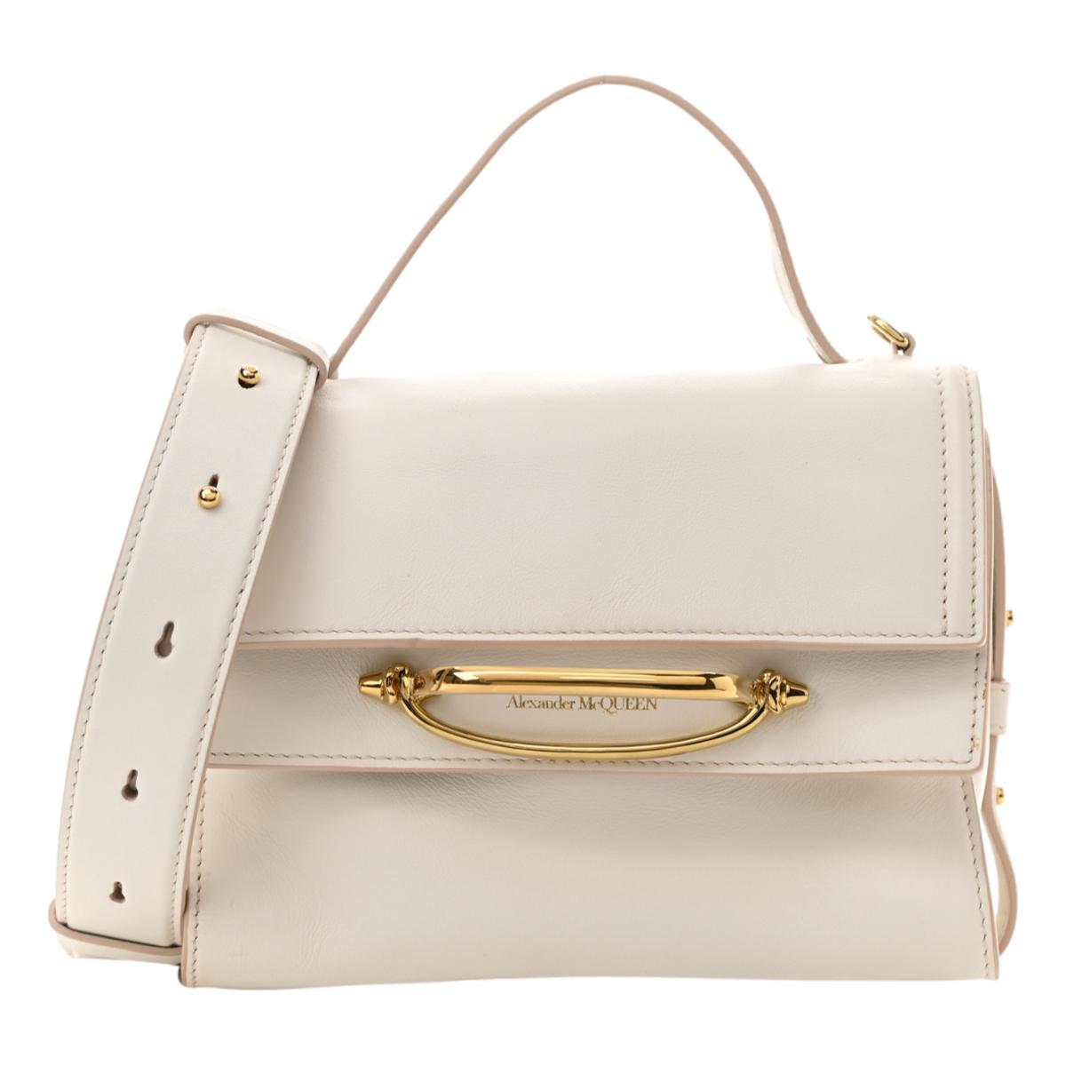 Alexander McQueen The Story Bag Ivory Leather Small Satchel