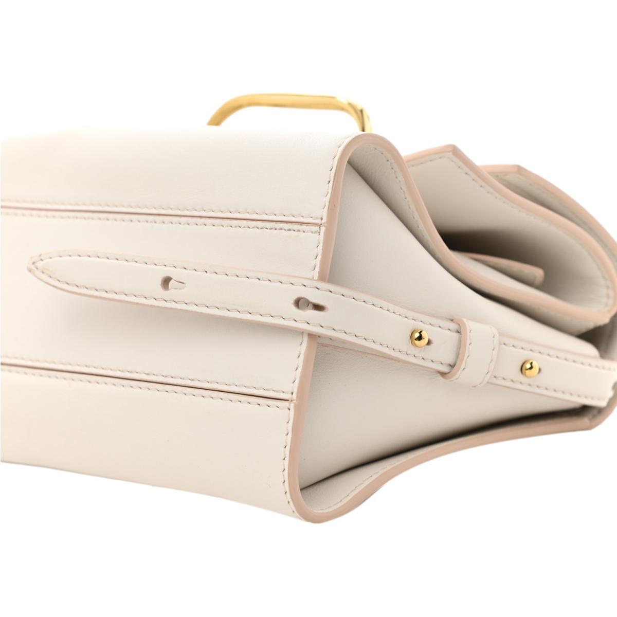 Alexander McQueen The Story Bag Ivory Leather Small Satchel