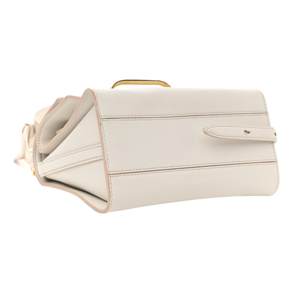 Alexander McQueen The Story Bag Ivory Leather Small Satchel