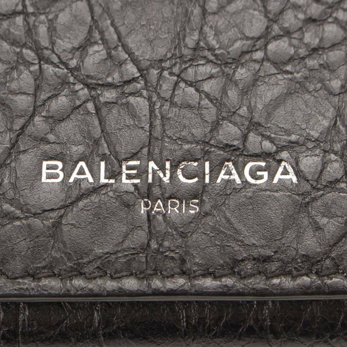 Balenciaga Antracite Grey Arena Leather Long Wallet