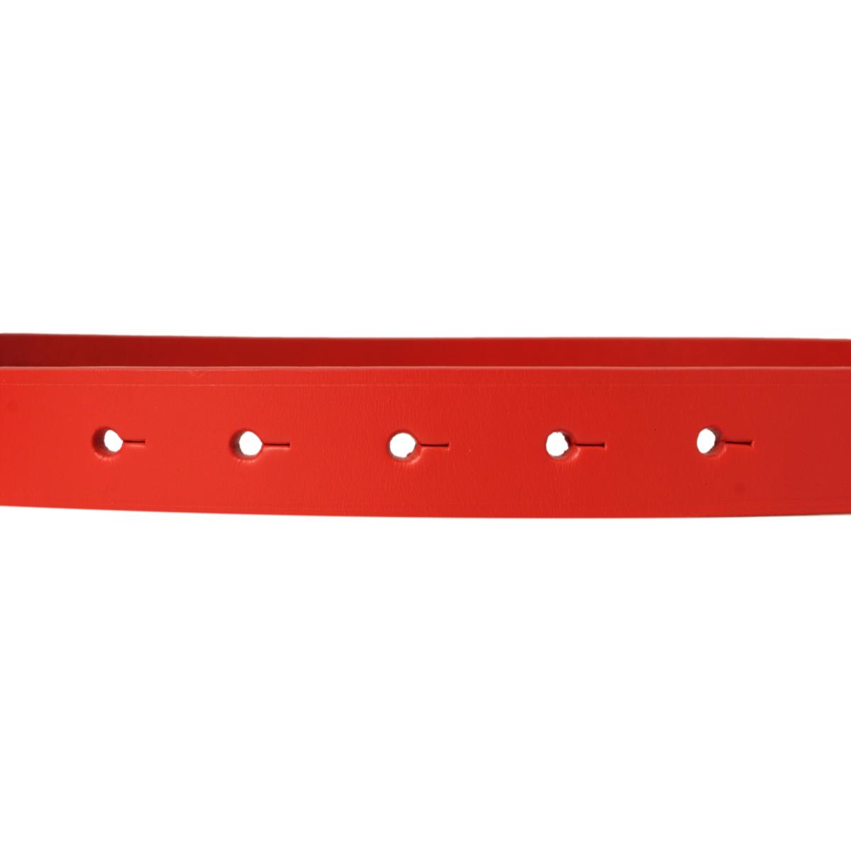 Balenciaga Bright Red Calfskin Leather B Logo Belt Size 70