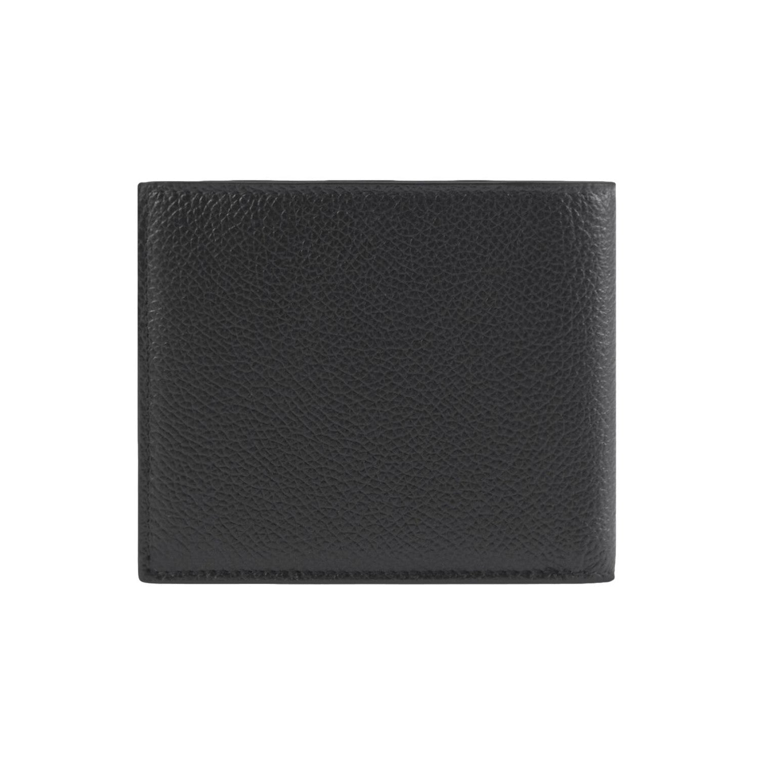 Balenciaga Cash Square Black Calfskin Leather Logo Bifold Wallet