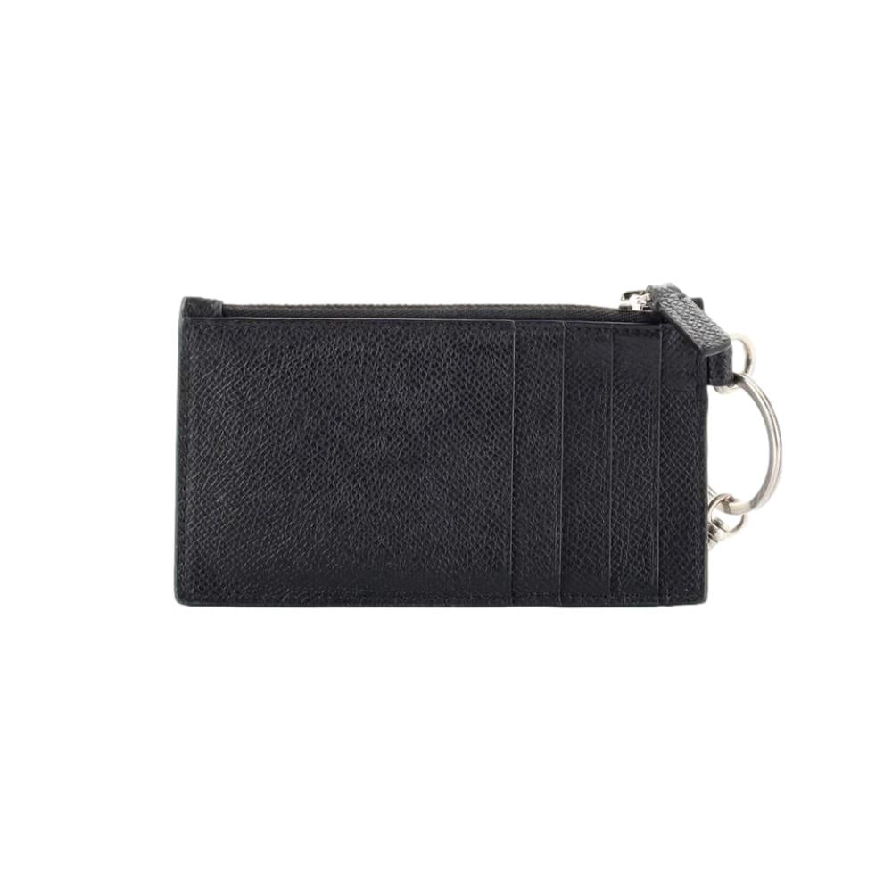 Balenciaga Cash Black Leather Lanyard Card Holder Wallet