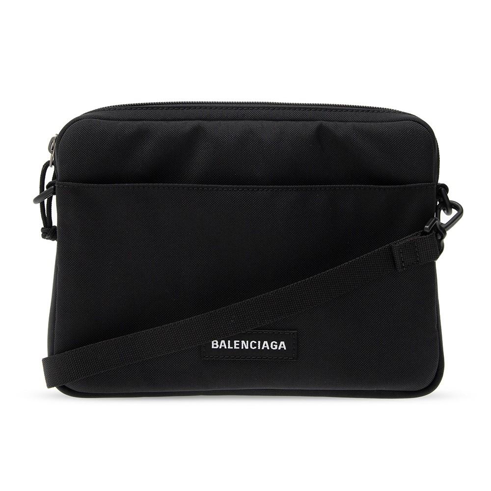 Balenciaga Explorer Black Nylon Tablet Holder Shoulder Bag