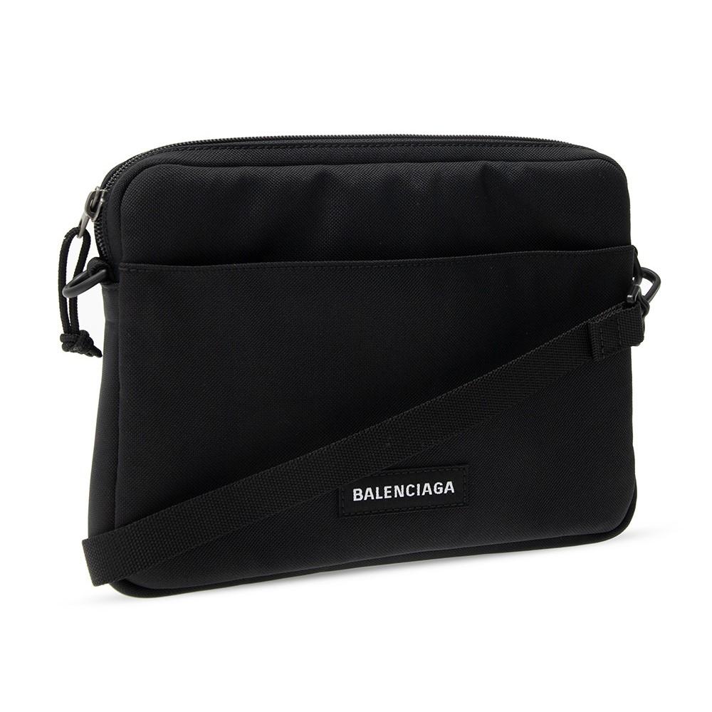 Balenciaga Explorer Black Nylon Tablet Holder Shoulder Bag