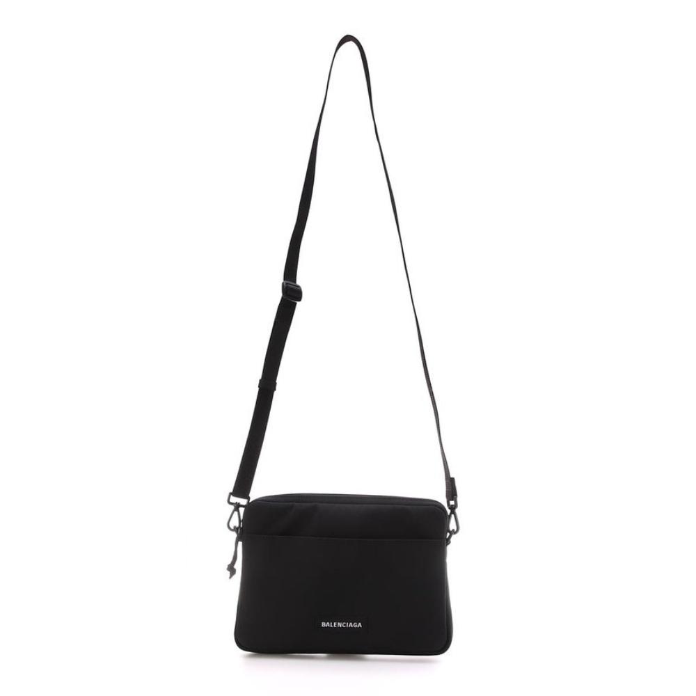 Balenciaga Explorer Black Nylon Tablet Holder Shoulder Bag