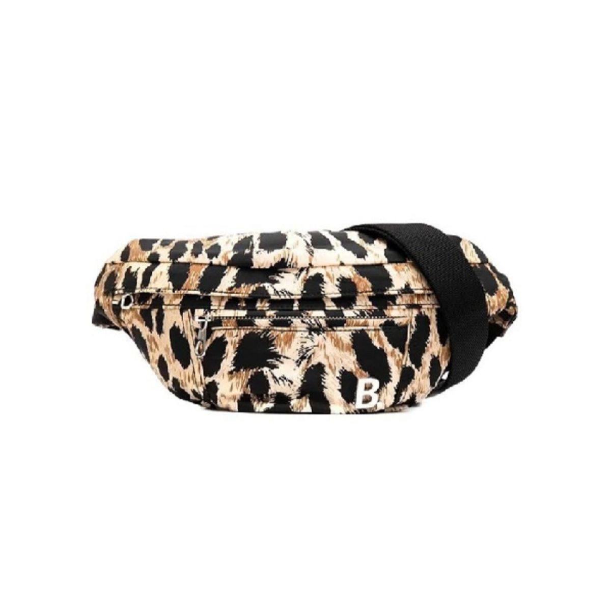 Balenciaga Nylon Leopard Print Belt Bag