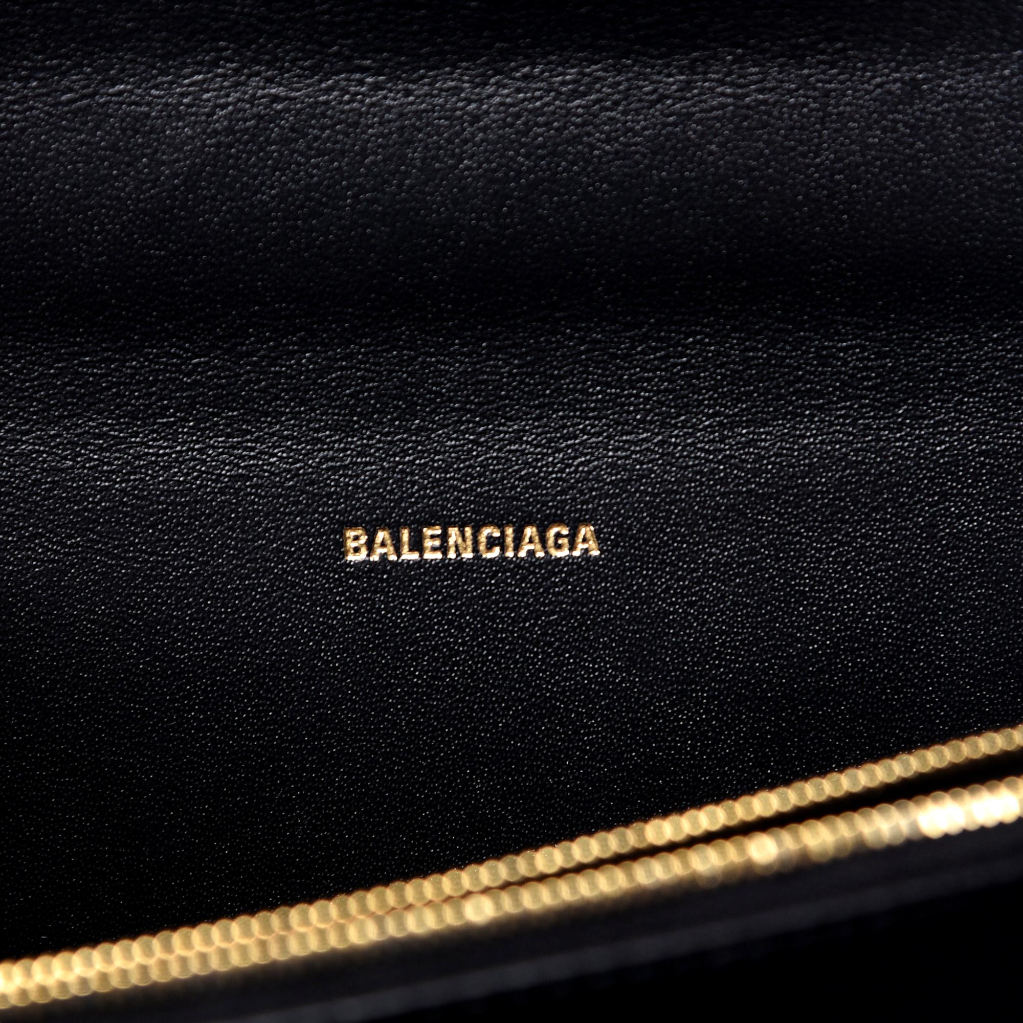 Balenciaga S Sharp Smooth Calfskin Leather Box Shoulder Bag