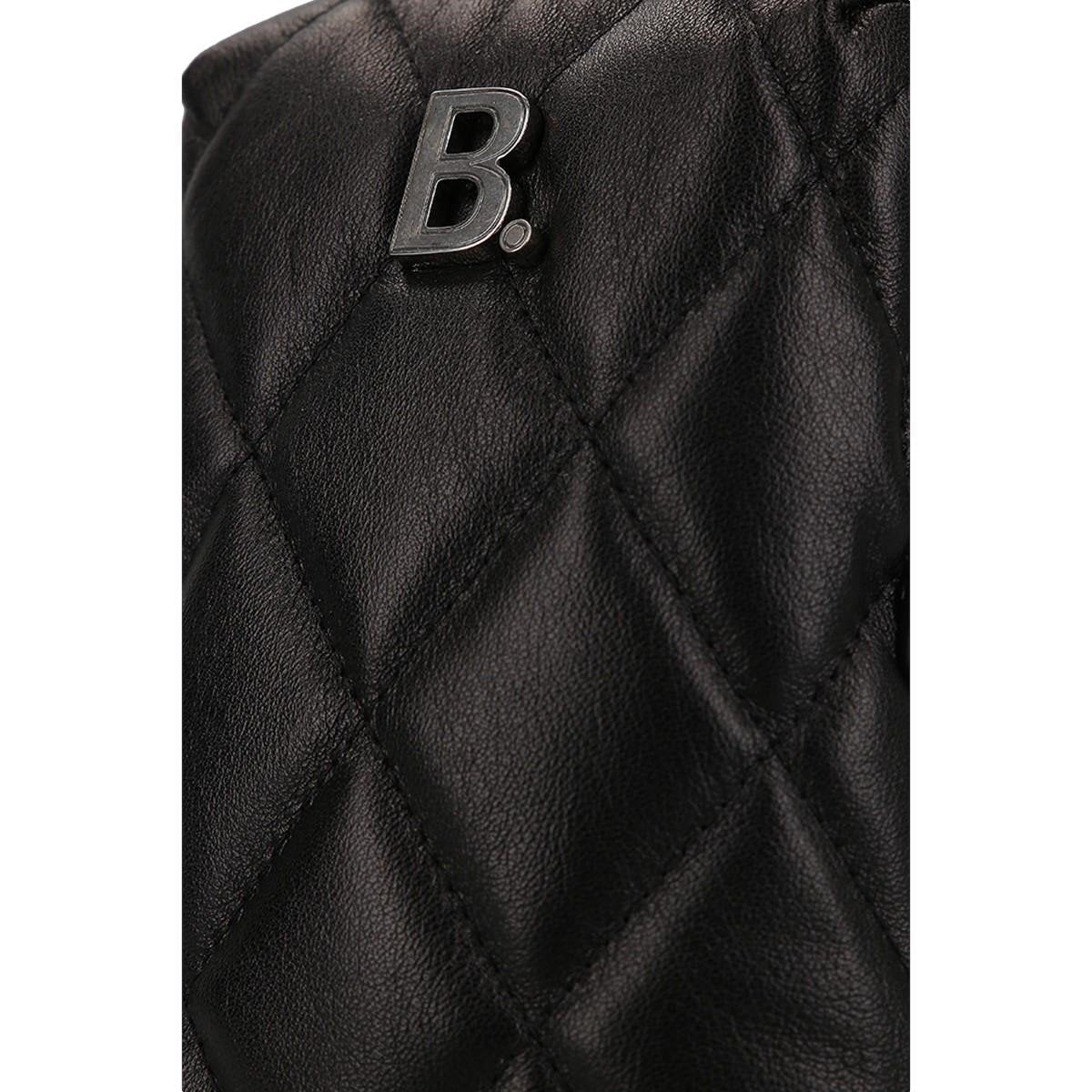 Balenciaga Touch Black Nappa Leather Quilted Puffy Bag