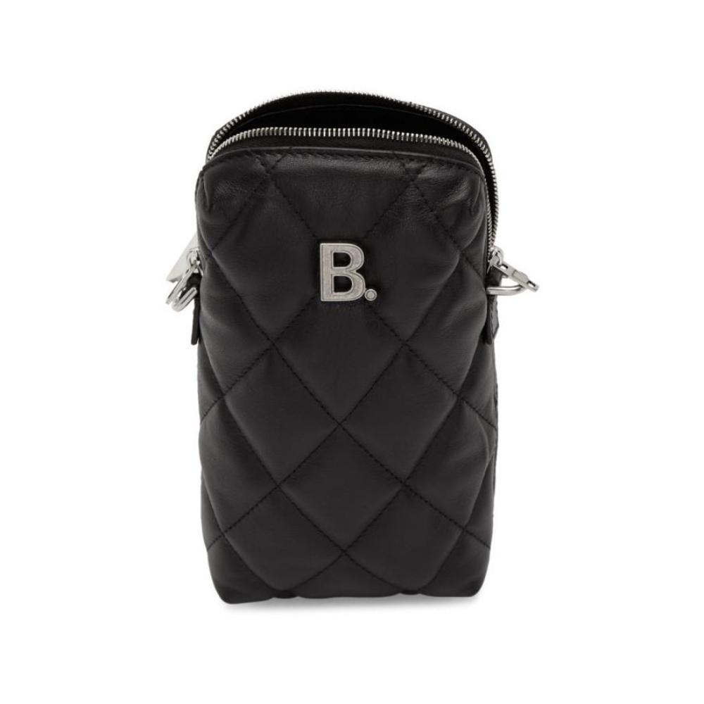 Balenciaga Touch Black Nappa Leather Quilted Puffy Bag