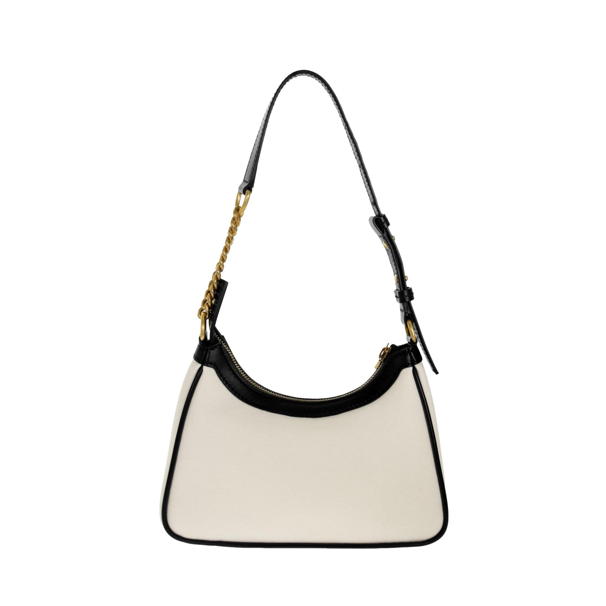 Balmain B-Army 26 Ivory Canvas Shoulder Bag