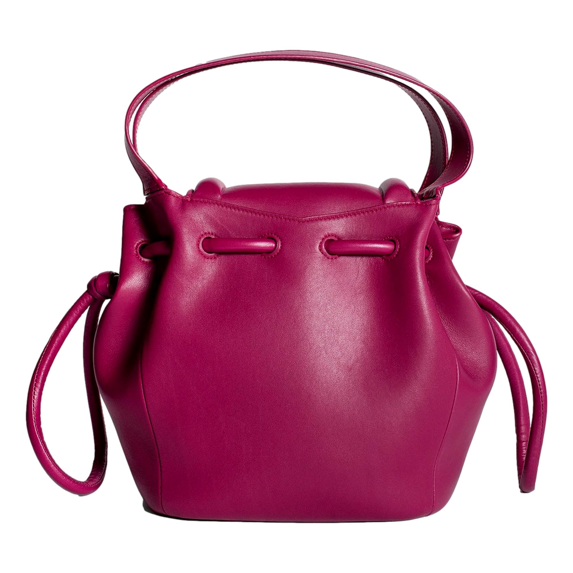 Bottega Veneta Beak Cinnabar Calfskin Shoulder Bag