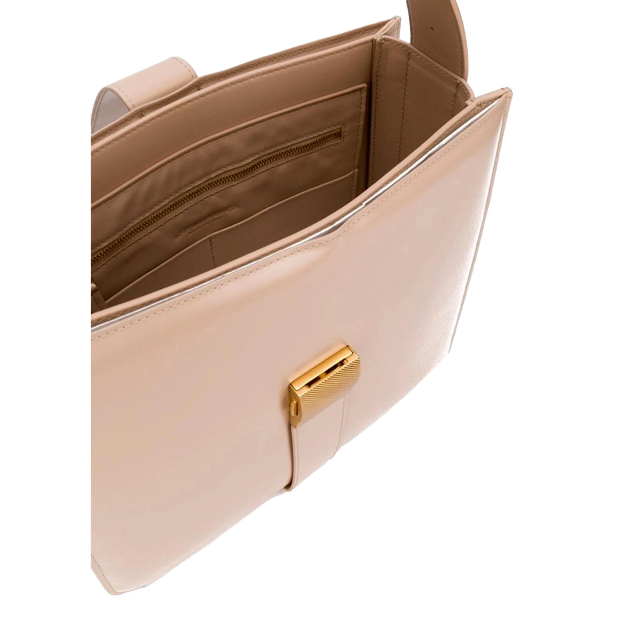 Bottega Veneta Marie Smooth Nude Blush Leather Shoulder Bag