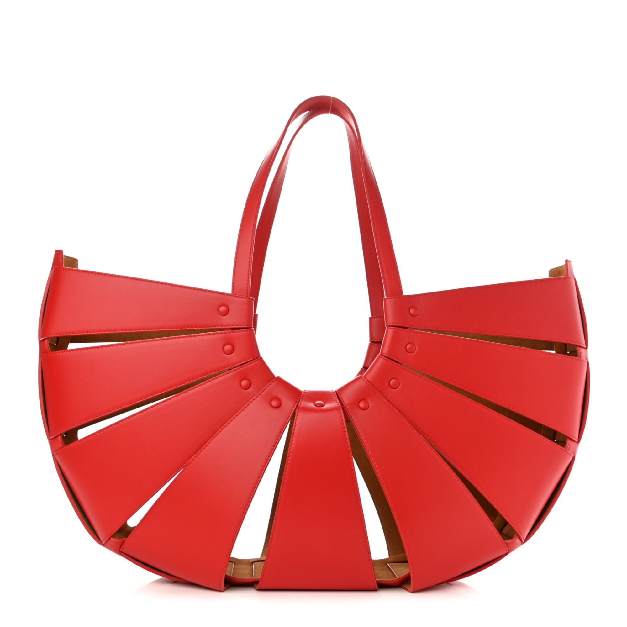 Bottega Veneta The Shell Bag 'Chili Tomato" French Calfskin