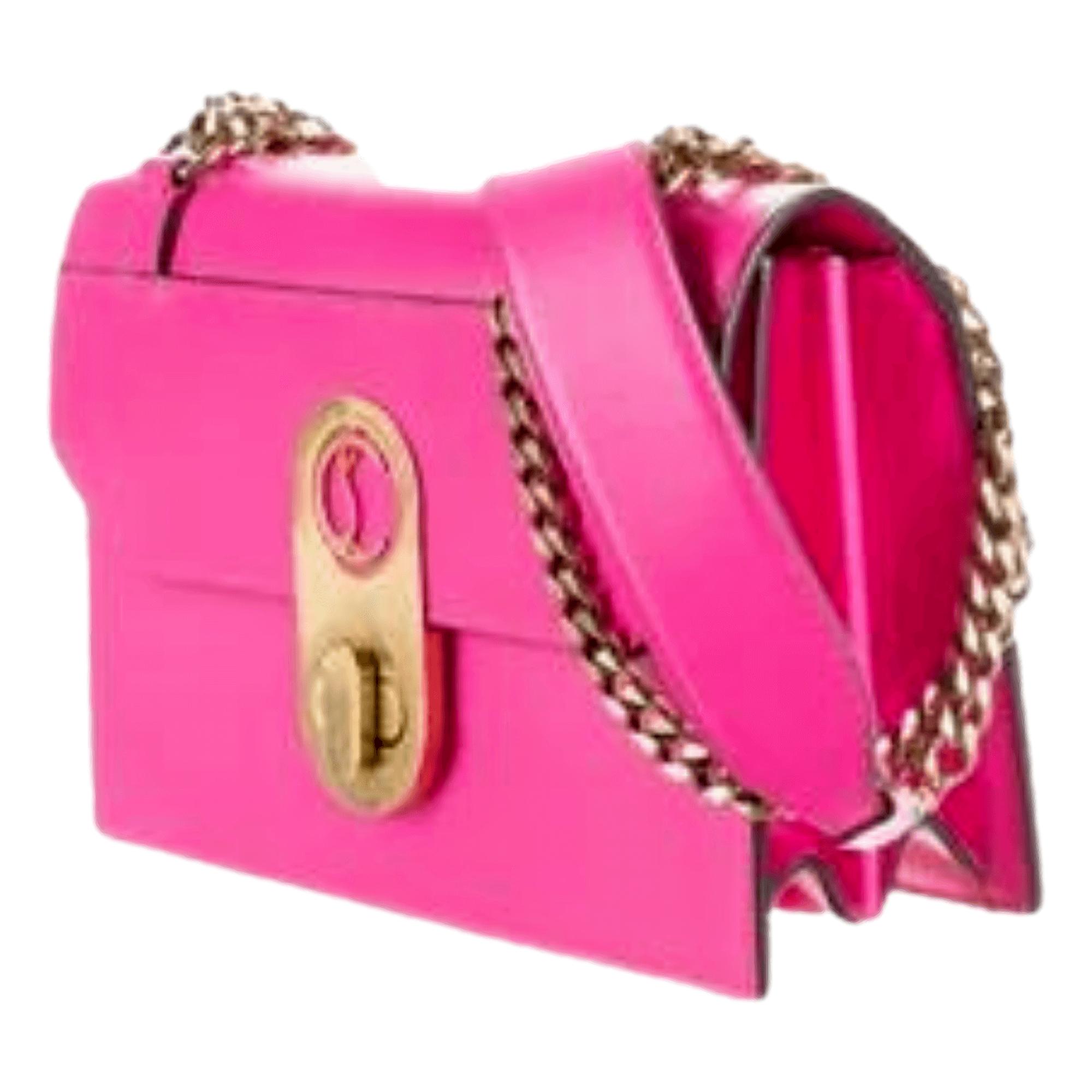 Christian Louboutin Elisa Diva Pink Mini Calf Paris Bag