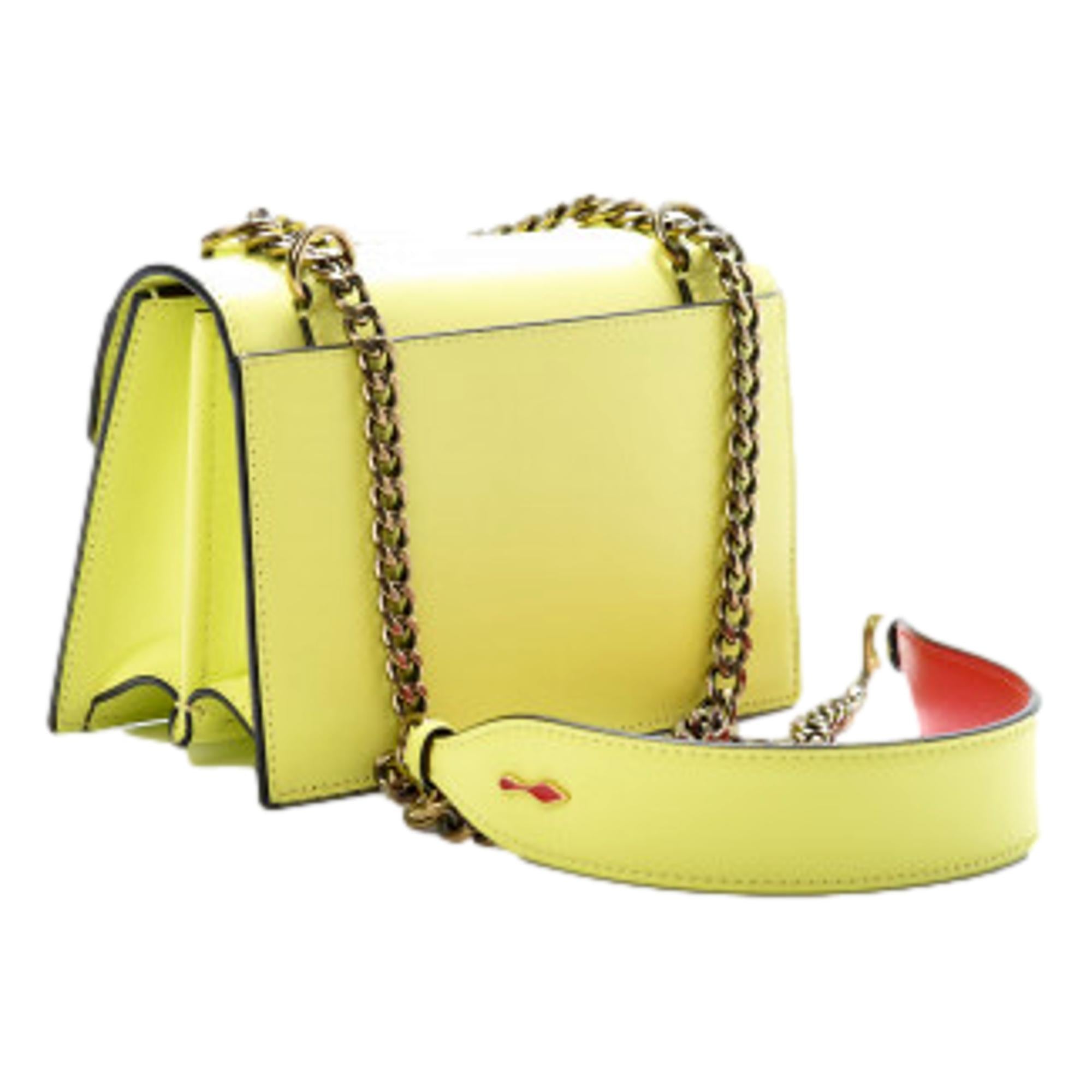 Christian Louboutin Elisa Sulfure Mini Calf Paris Bag