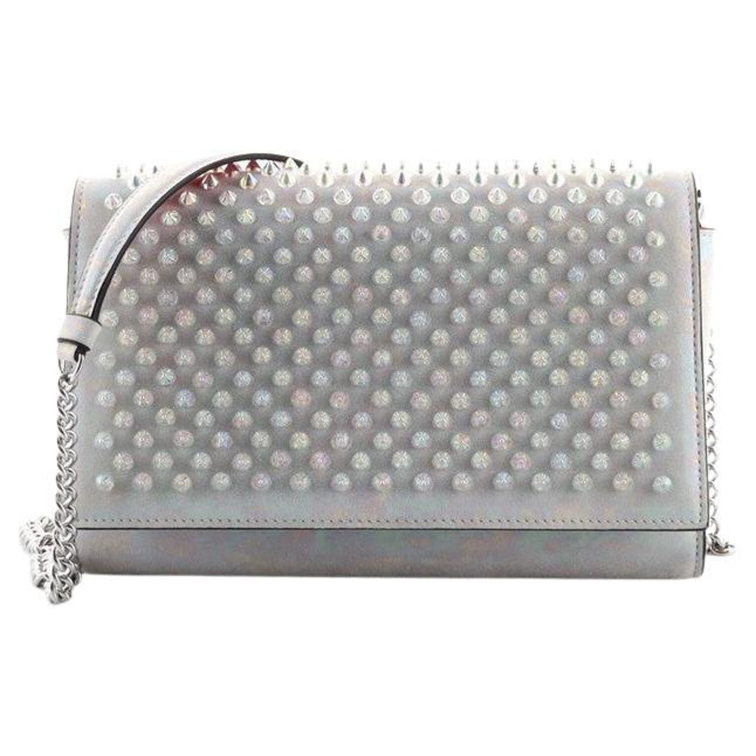 Christian Louboutin Paloma Spikes Patent Psychic Calf Bag