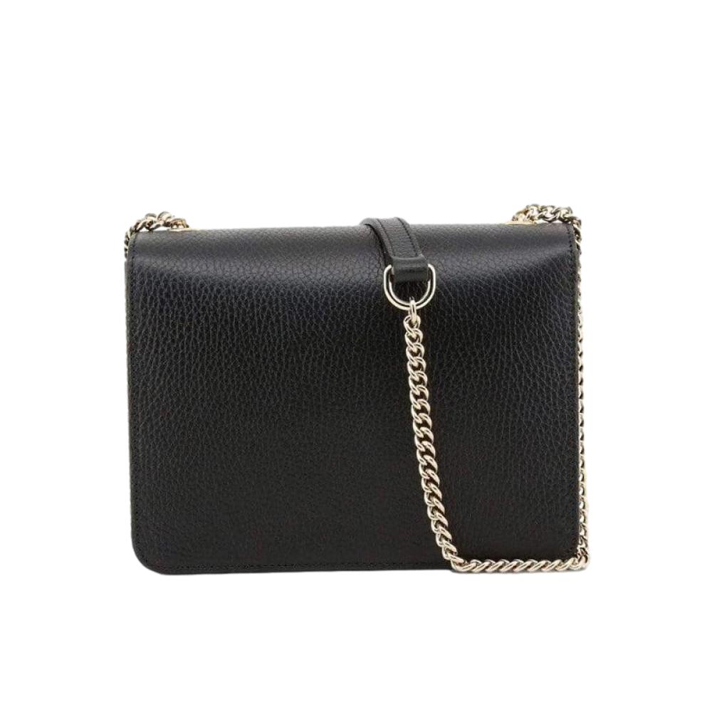 Gucci Black Icon GG Interlocking Small Crossbody Bag