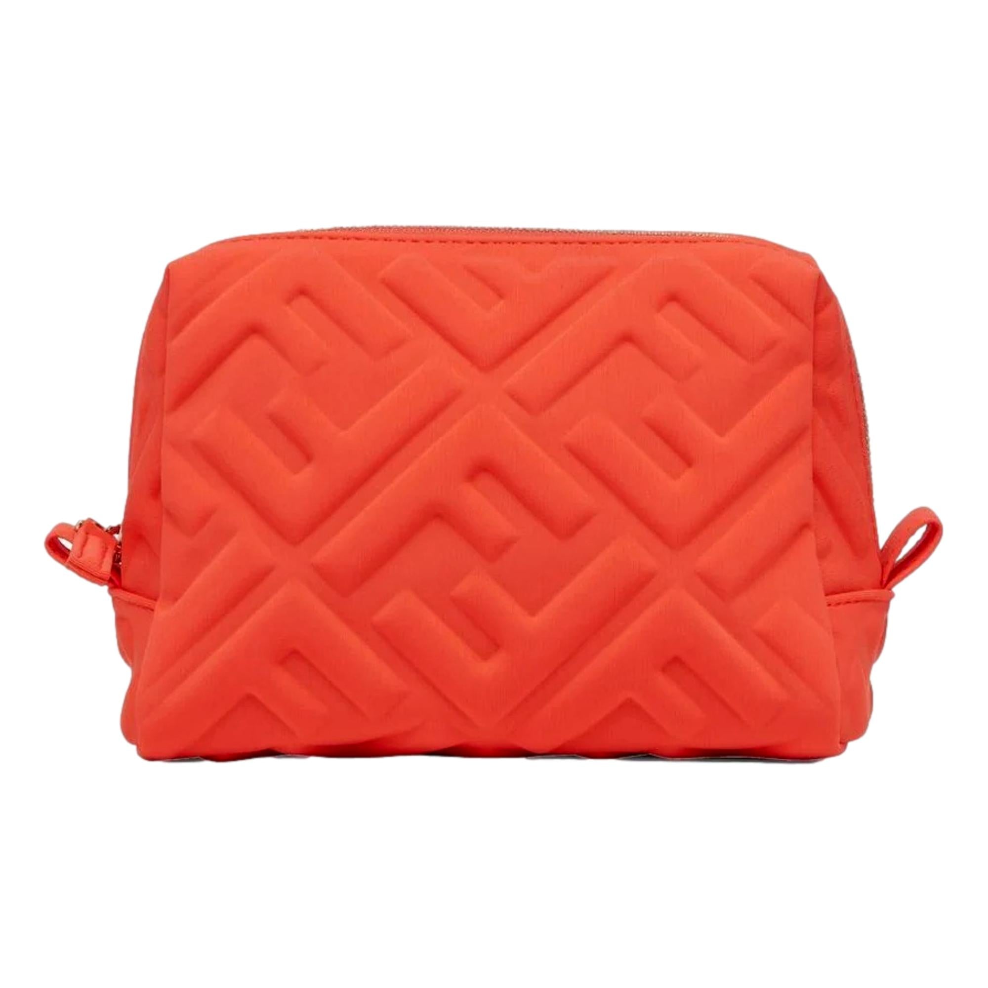 Fendi FF Embossed Lycra Tulip Cosmetic Pouch