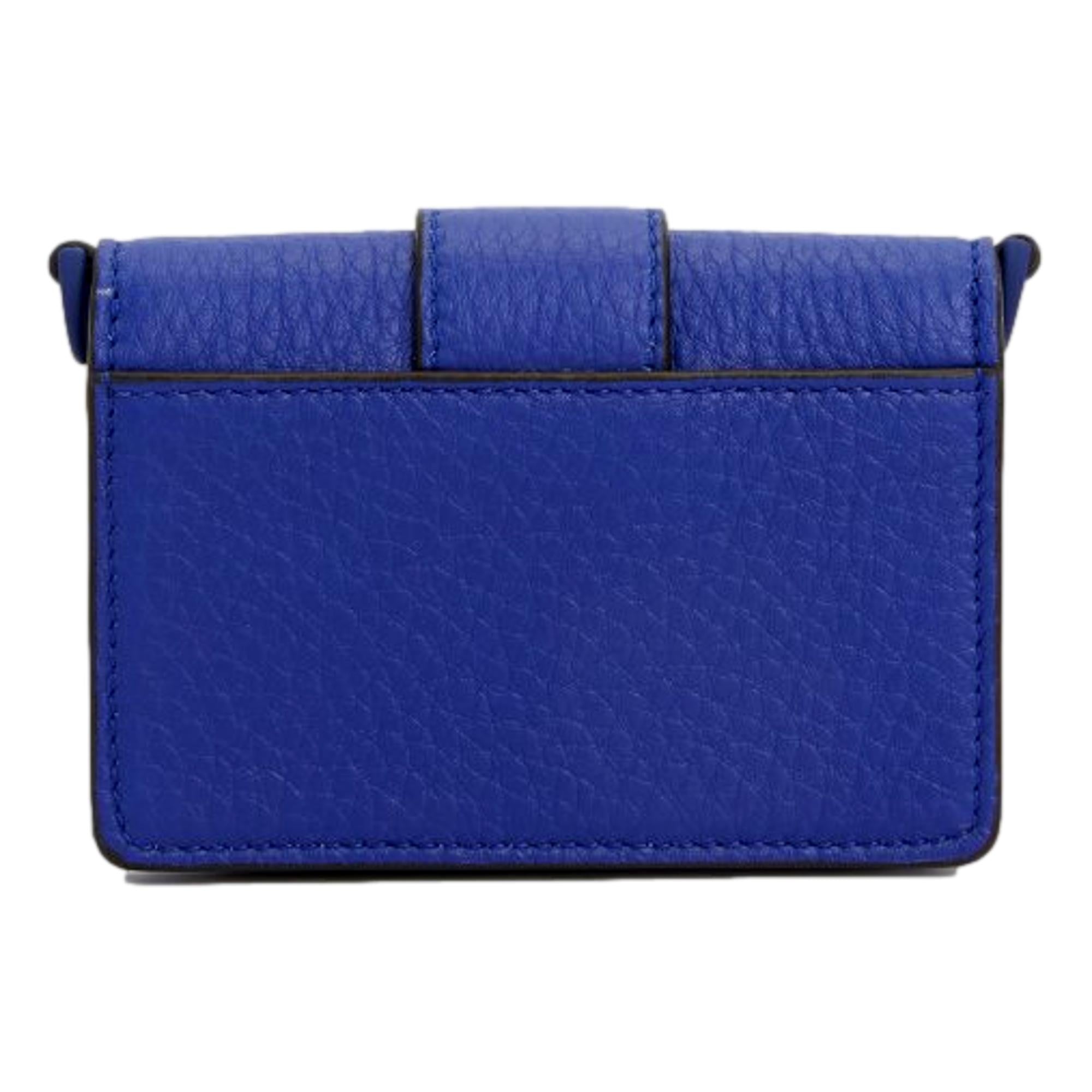 Fendi Micro Baguette Cross Body Neon Blue Leather