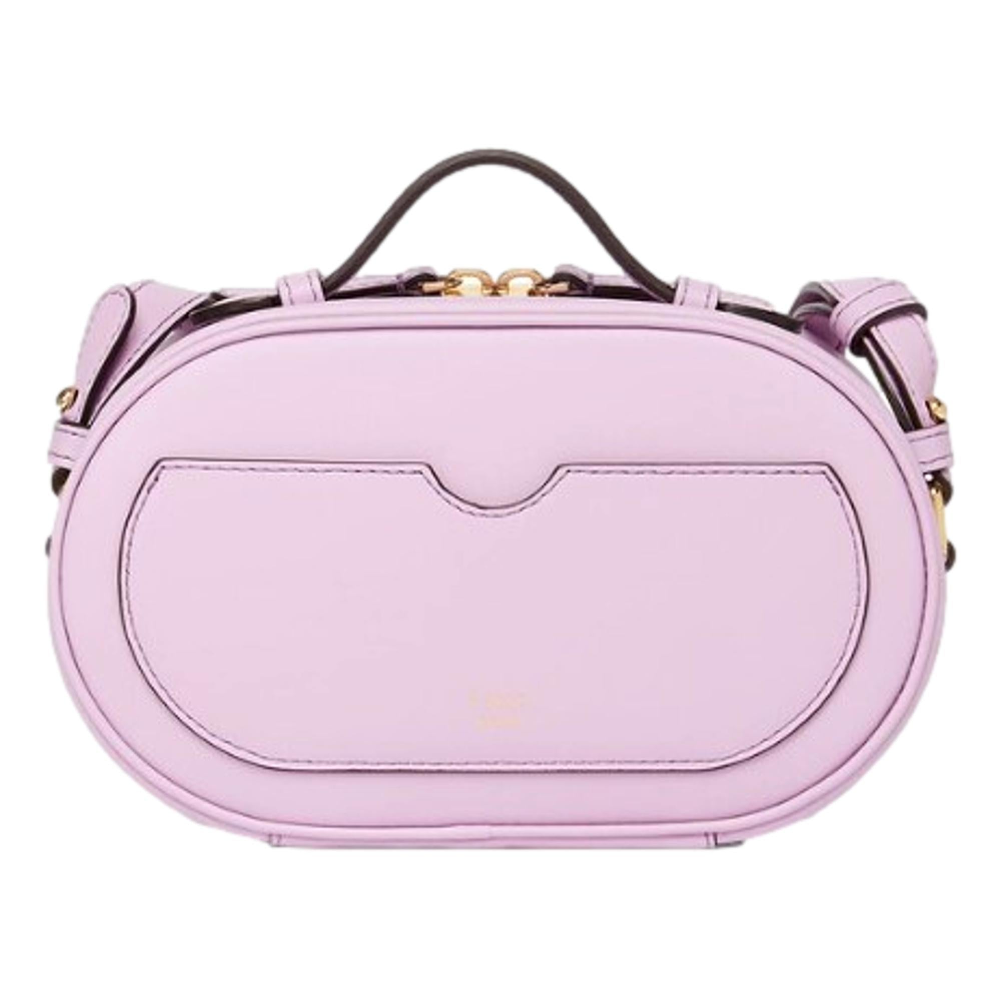 Fendi O'Lock Lilac Leather Mini Crossbody Bag