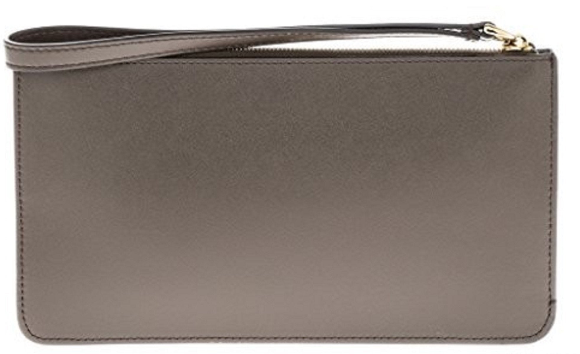 Fendi Rainbow Asphalt Gray Calf Leather Studs Wristlet Wallet