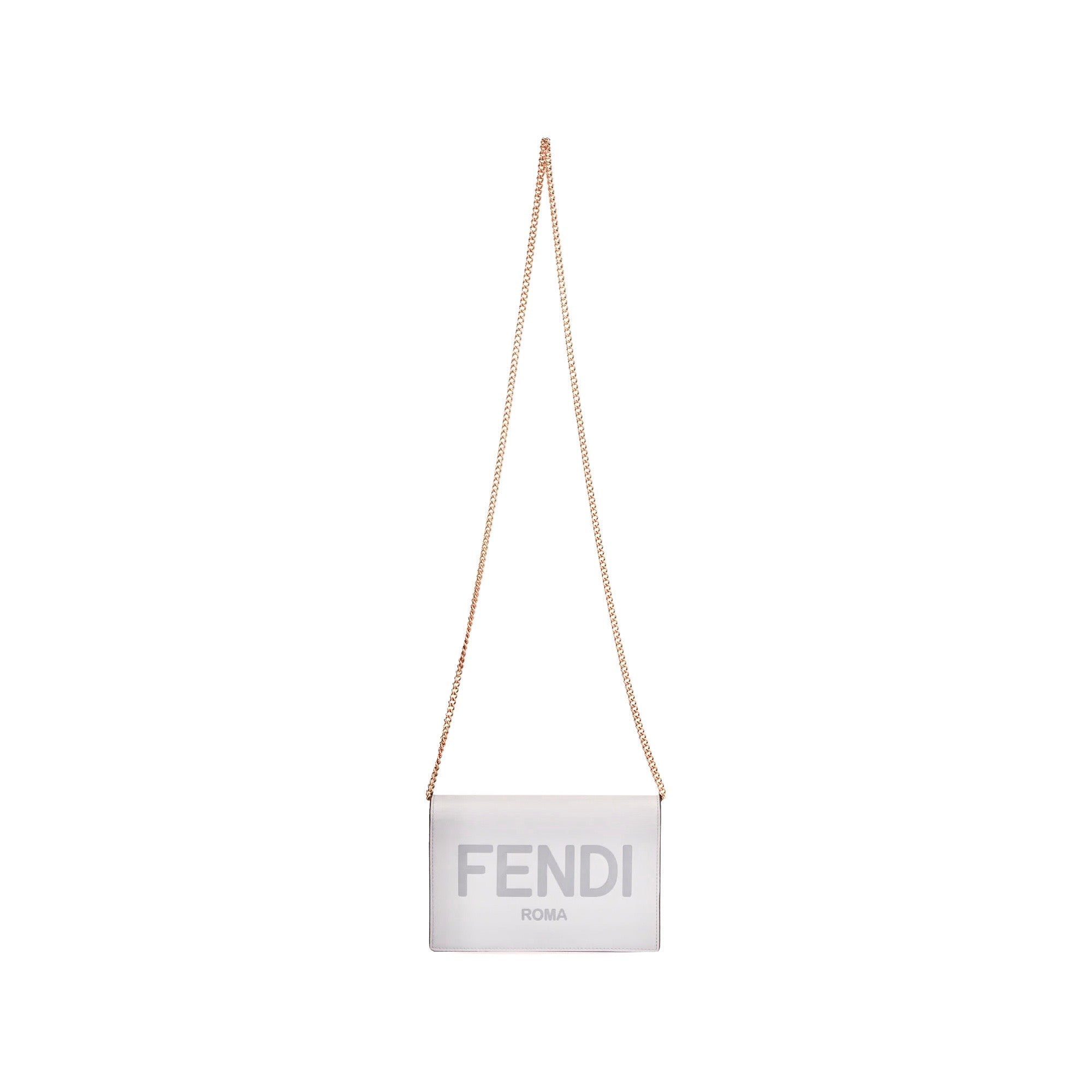 Fendi Roma Ghiaia Smooth Calf Leather Chain Wallet