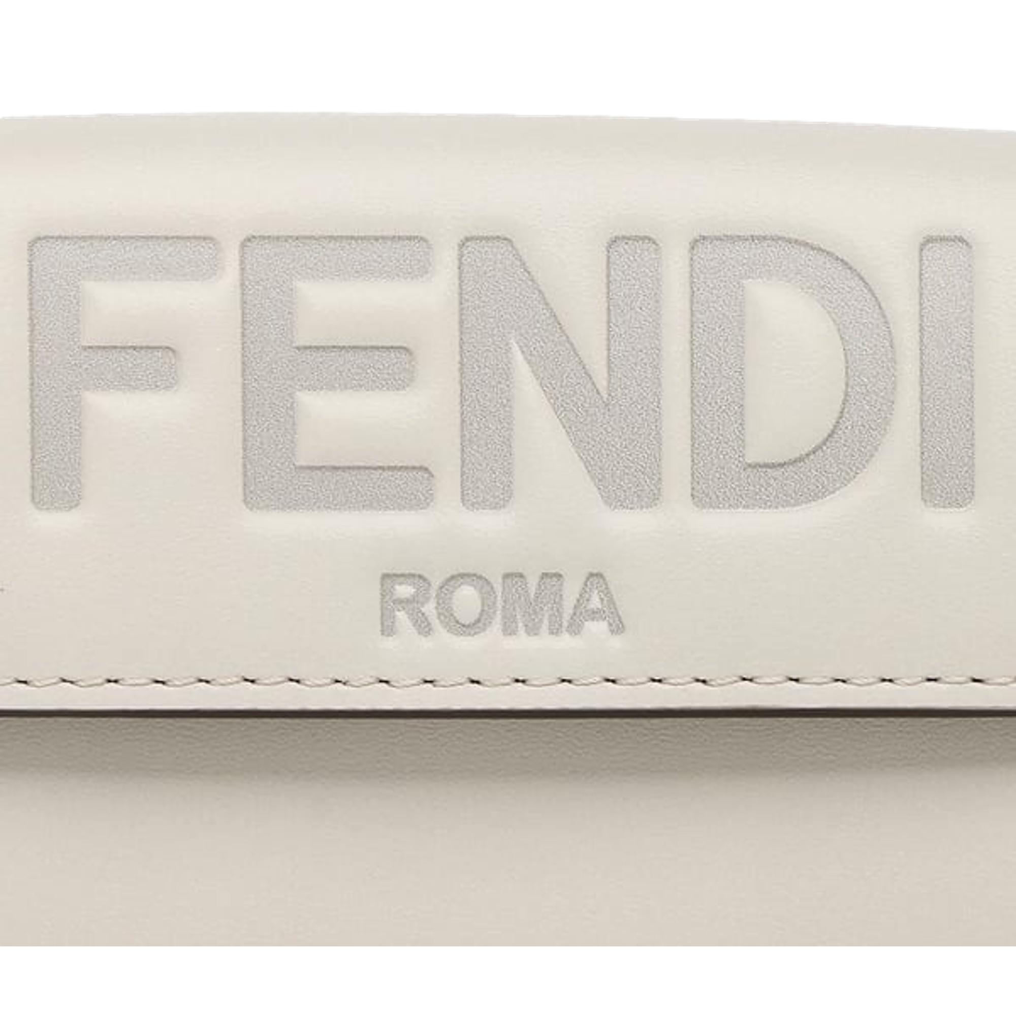 Fendi Roma Ghiaia Smooth Calf Leather Continental Wallet