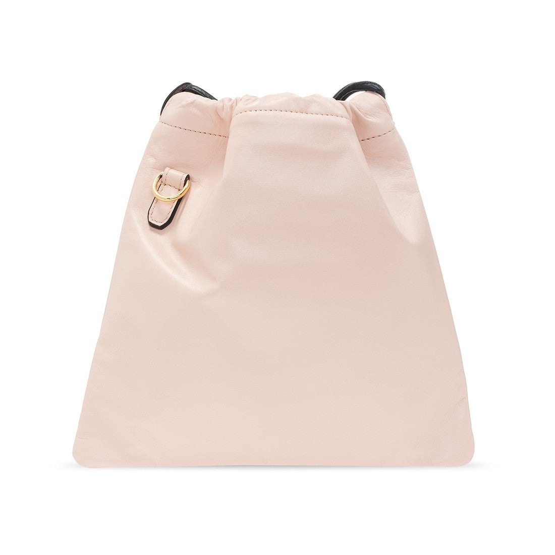 Fendi Roma Sack Pink Leather Drawstring Pouch Crossbody Bag