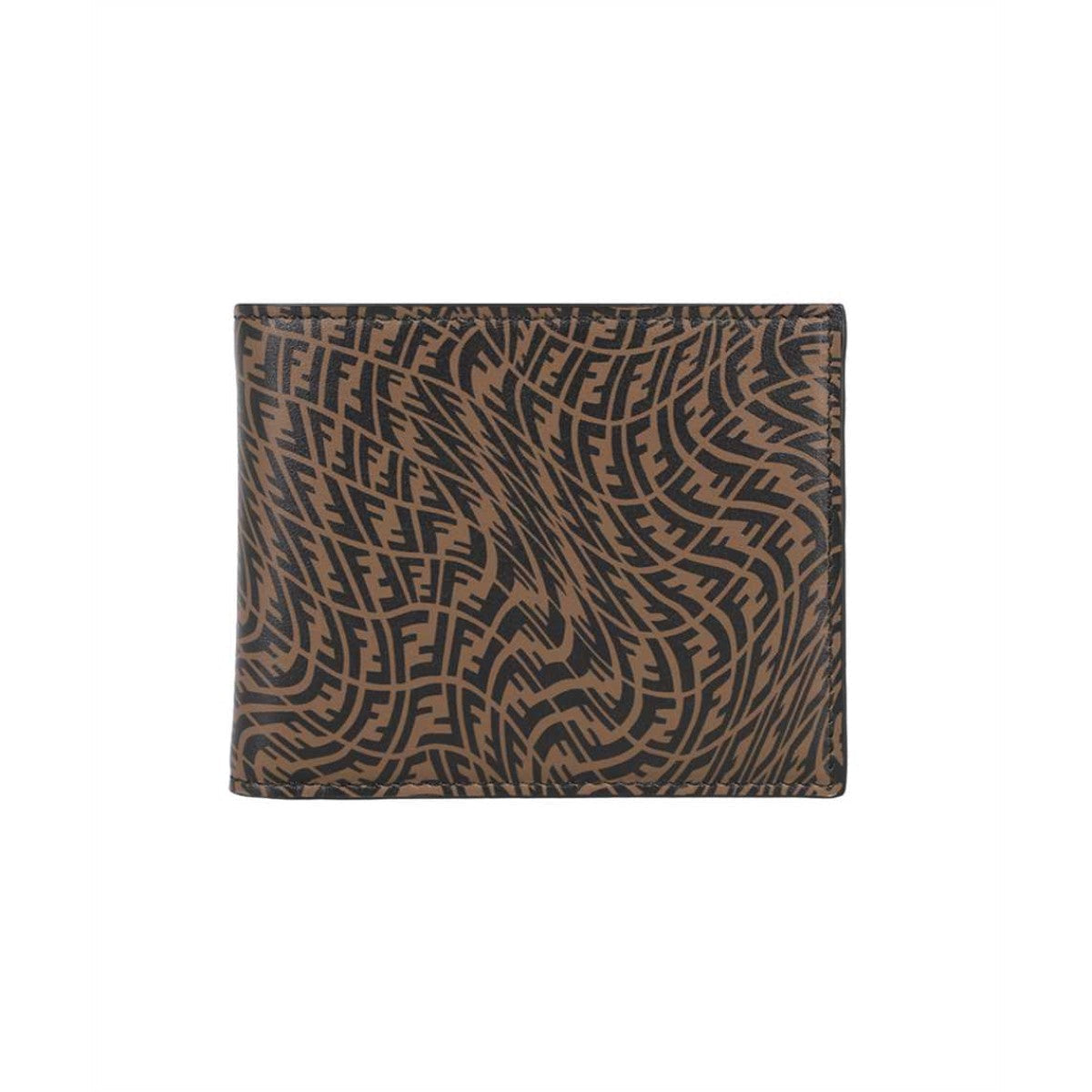 Fendi x Sarah Coleman FF Vertigo Brown Black Bifold Wallet