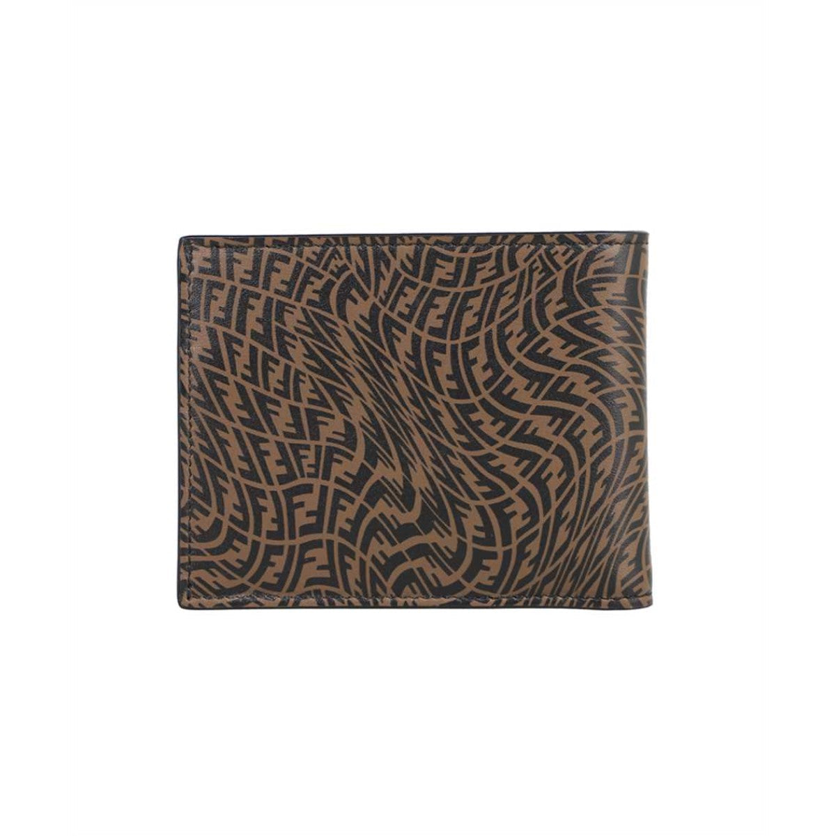 Fendi x Sarah Coleman FF Vertigo Brown Black Bifold Wallet