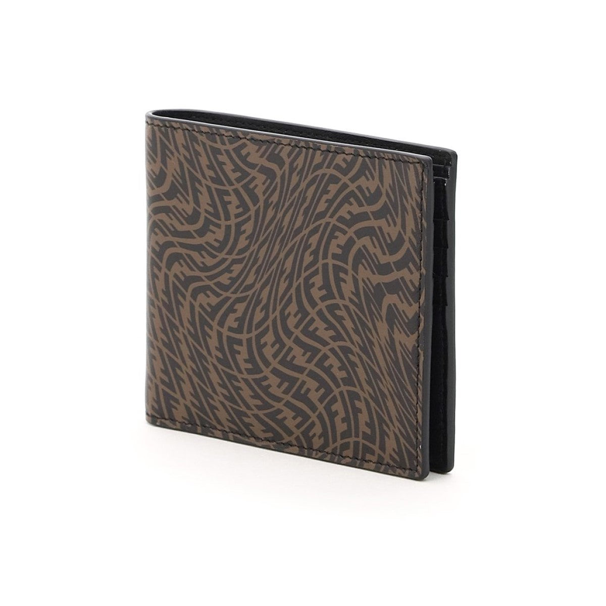 Fendi x Sarah Coleman FF Vertigo Brown Black Bifold Wallet