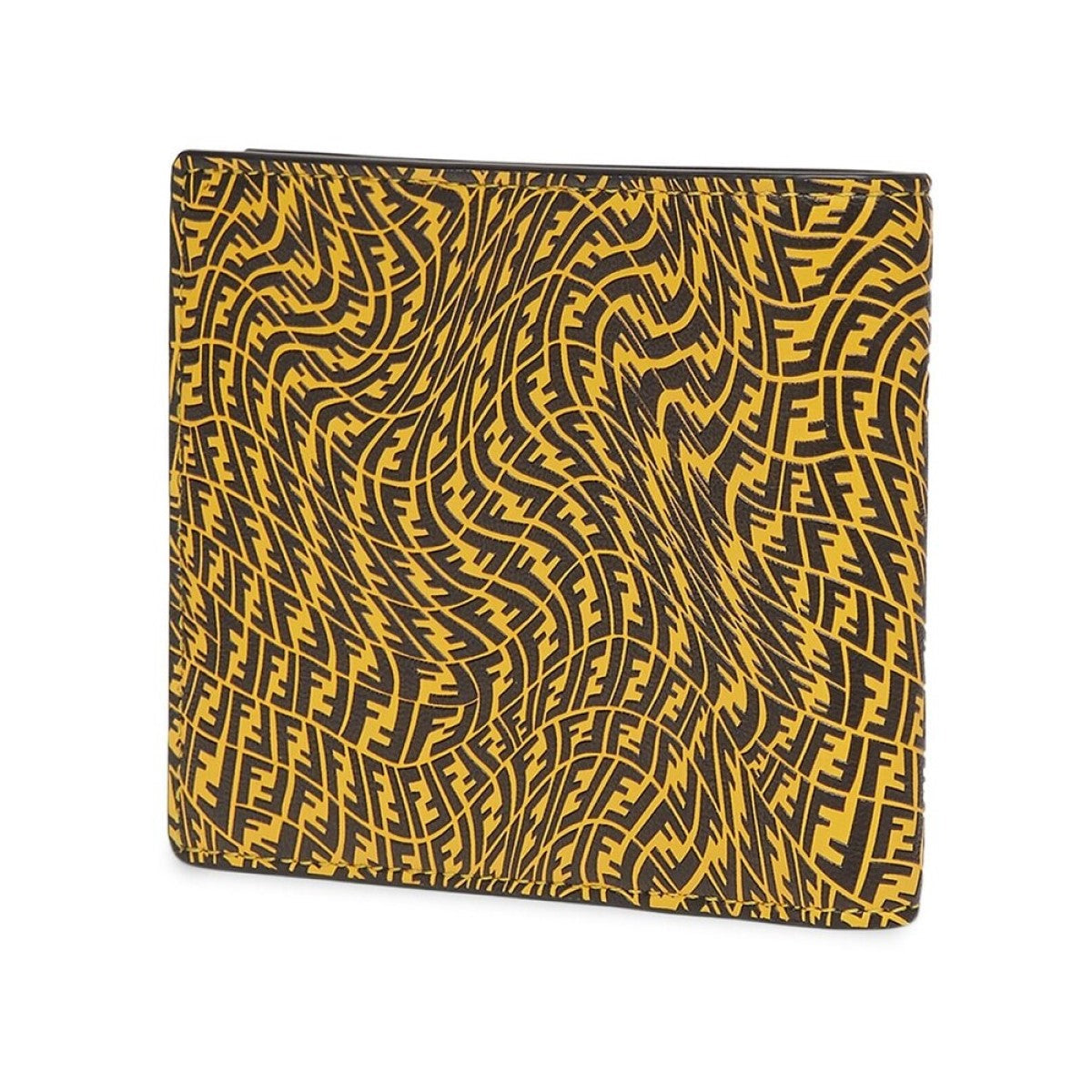 Fendi x Sarah Coleman FF Vertigo Yellow Black Bifold Wallet