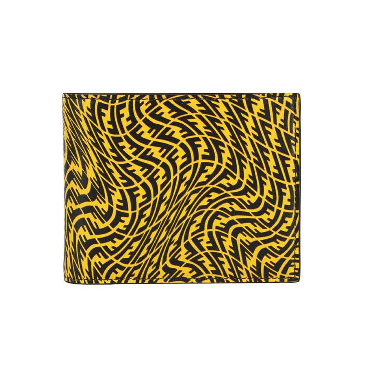 Fendi x Sarah Coleman FF Vertigo Yellow Black Bifold Wallet